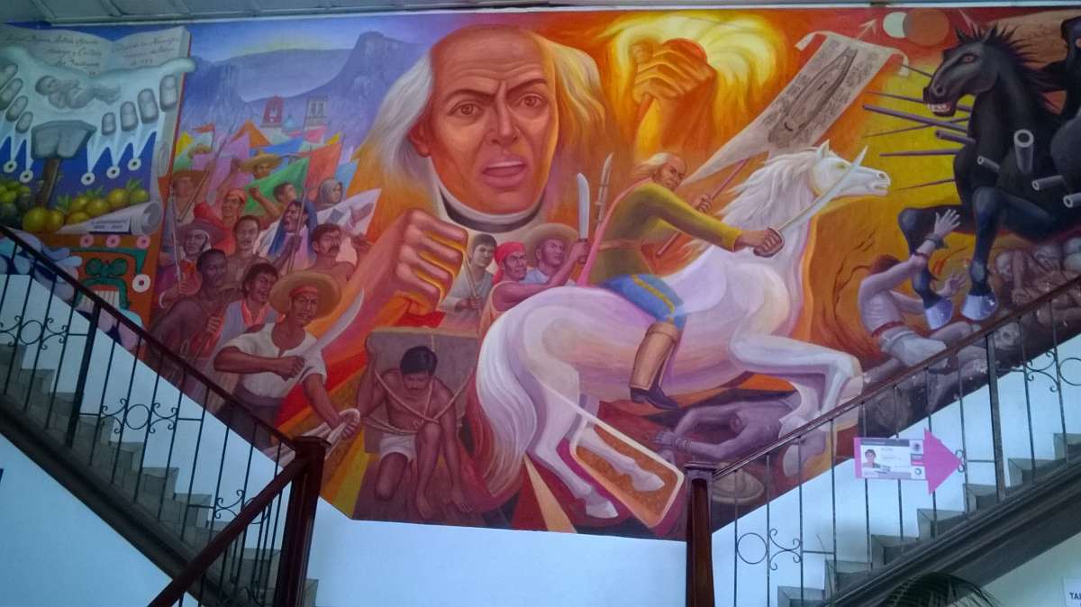 Mural dedicado a Don Miguel Hidalgo y Costilla.